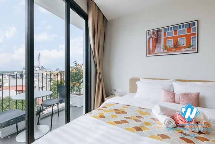 Luxury one bedroom apartment for rent in Au Co st, Tay Ho district.